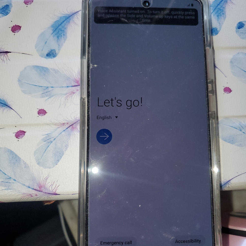 Samsung Galaxy A71 with outter box case